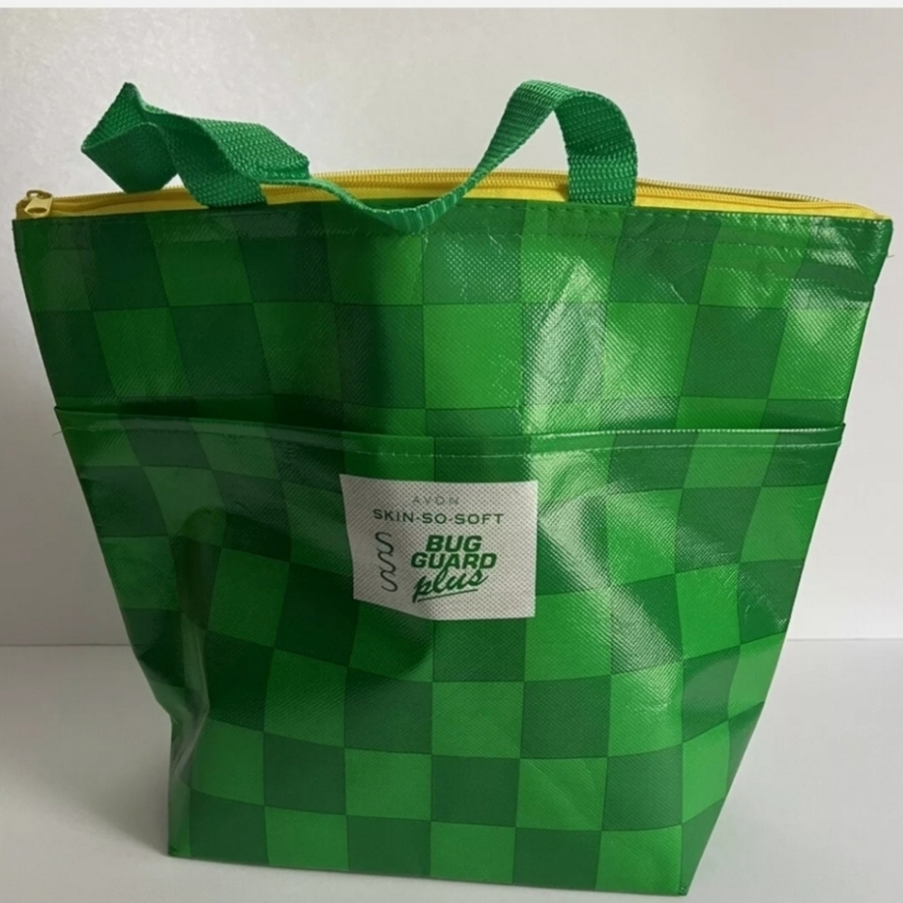 Avon Green SSS Bug Guard Cooler Tote Bag 12X15X6 Insulated Special Edition